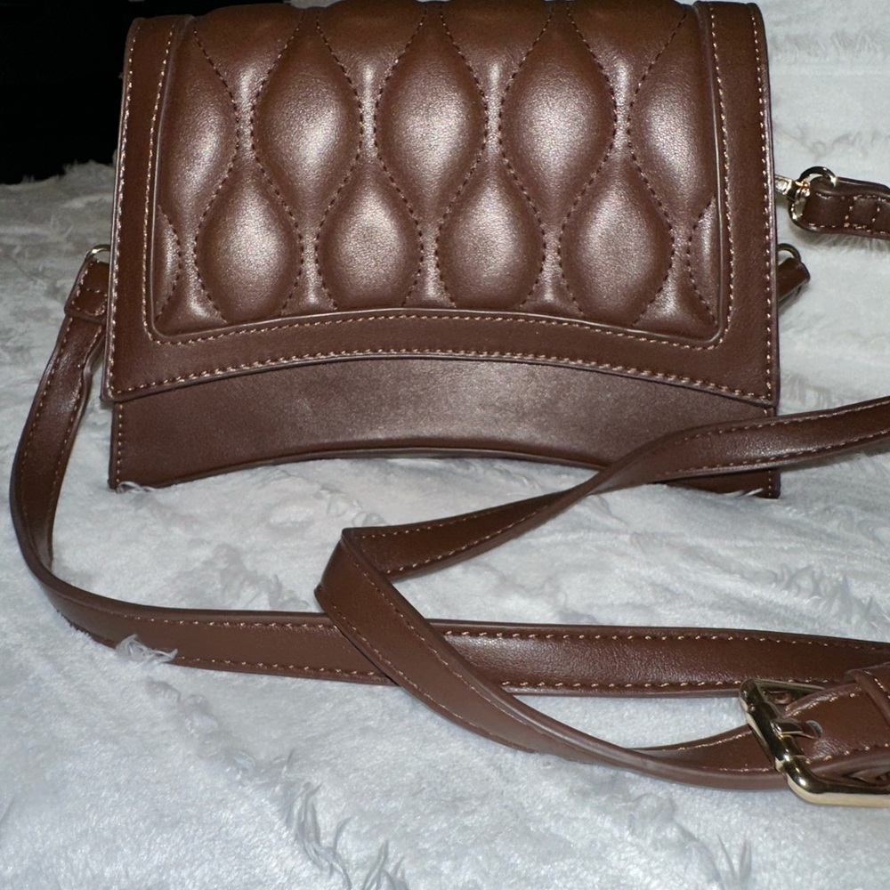 Brown Basic Shoulder/Crossbody Bag - image 1